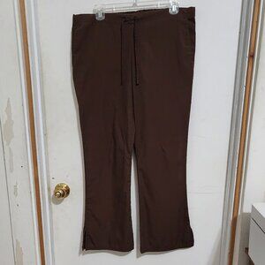 Cherokee Workwear, Ladies Brown Scrub Pants, Size XS